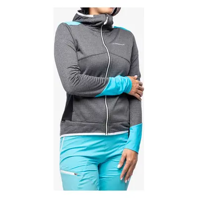 Dámská mikina s kapucí La Sportiva Aequilibrium Thermal Hoody - black/malibu blue