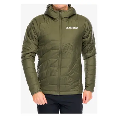 Zateplená bunda adidas TERREX Multi Synthetic Insulated Hooded Jkt - olive strata