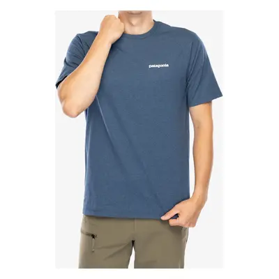 Bavlněné tričko Patagonia P-6 Logo Responsibili-Tee - utility blue