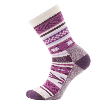 Merino ponožky Smartwool Everyday Cabin Games Crew Socks - meadow mauve