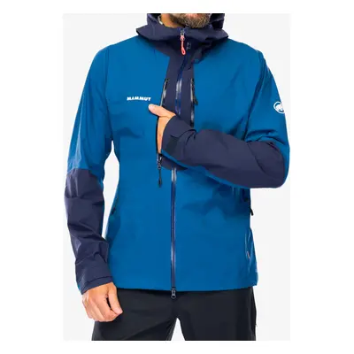 Bunda s membránou Mammut Taiss HS Hooded Jacket - deep ice/marine