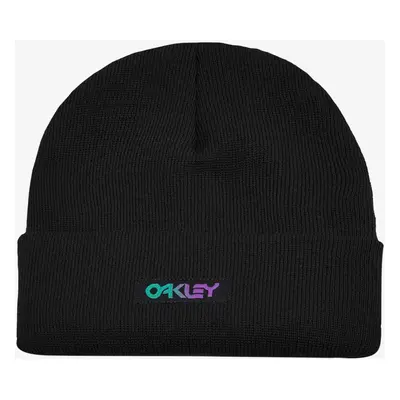 Zimní čepice Oakley B1B Gradient Patch Beanie - blackout