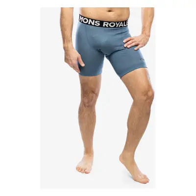 Cyklistické kraťasy Mons Royale Low Pro Merino Aircon Bike Short Liner - blue slate