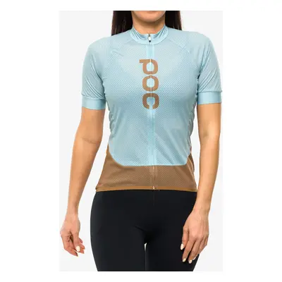 Cyklo triko dámské POC Essential Road Logo Jersey - mineral blue/brown