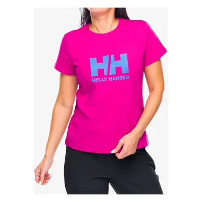 Bavlněné tričko dámské Helly Hansen HH Logo T-Shirt 2.0 - magenta 2.0