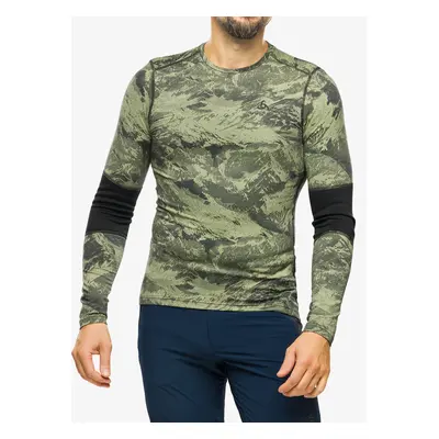 Funkční mikina Odlo Whistler Eco BL Top Crew Neck LS - matte green/black