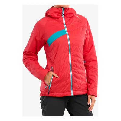 Dámská zateplená bunda CMP Aalia Fix Hood Jacket - campari