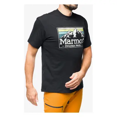 Bavlněné tričko Marmot MMW Gradient Tee SS - black