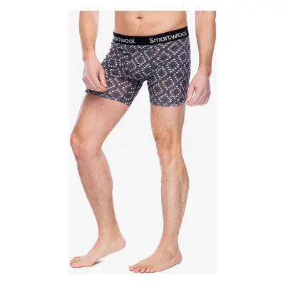 Funkční boxerky Smartwool Merino Print Boxer Brief Boxed - medium gray