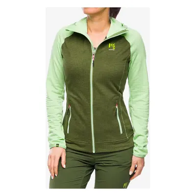 Dámská mikina se zipem Karpos Ambrizzola Full-Zip Hoodie - arcadian/cedar green