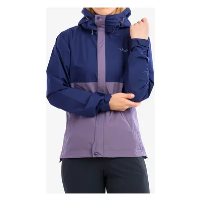 Dámská bunda proti dešti Rab Downpour Eco Jacket - patriot blue/purple sage