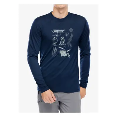 Longsleeve Sensor Merino Active Outside Tee LS - deep blue