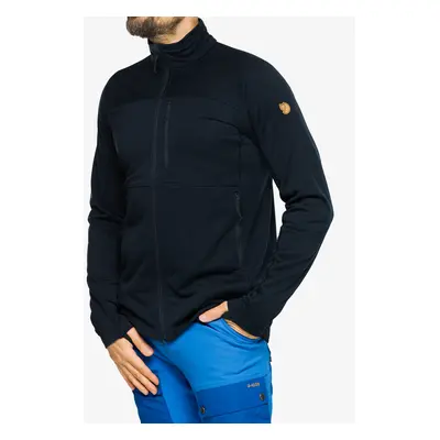 Rozepínací mikina Fjallraven Abisko Lite Fleece Jacket - dark navy