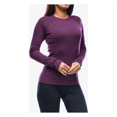 Dámská mikina Smartwool Classic Thermal Merino Base Layer Crew Boxed - purple iris heather