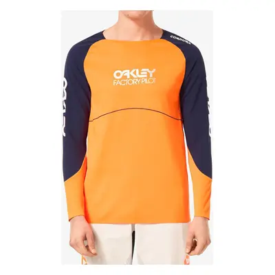 Enduro mikina Oakley Maven Scrub LS Jersey - orange/blue