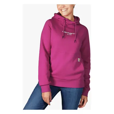 Dámská mikina s kapucí Carhartt Force Lightweight Sweatshirt - magenta agate