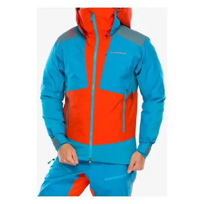 GORE TEX bunda La Sportiva Supercouloir GTX Pro Jkt - cherry tomato/tropic blue