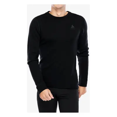 Funkční mikina Odlo Merino BL Top Crew Neck LS - black