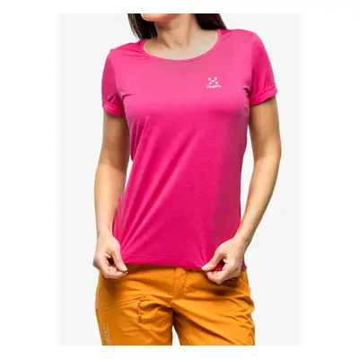 Dámské rychleschnoucí triko Haglofs Ridge Hike Tee - ultra pink