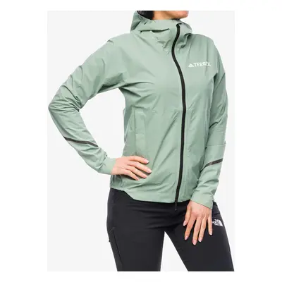 Dámská bunda do deště adidas TERREX Xperior 2,5L Light RAIN.RDY Jkt - silver green