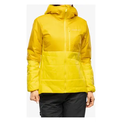 Zateplená bunda dámská Norrona Falketind Thermo60 Hood - sulphur/blazing yellow