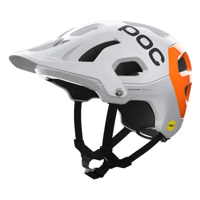 Cyklistická přilba POC Tectal Race MIPS NFC - white/orange