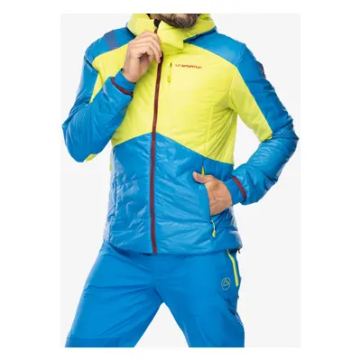 Zateplená bunda La Sportiva Alpine Guide Primaloft Hoody - lime punch/electric blue