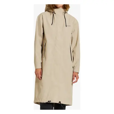 Dámský kabát Didriksons Alice Parka Long - clay beige