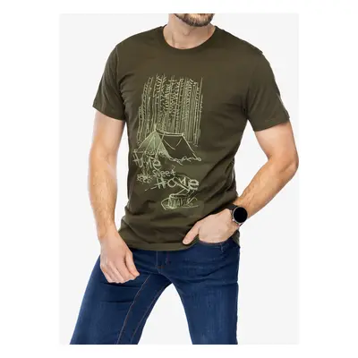 Bavlněné tričko Helikon-Tex T-Shirt Home Sweet Home - taiga green