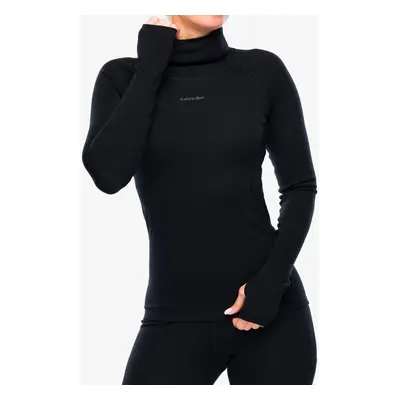 Dámská funkční mikina Icebreaker Merino Fine Polar LS Roll Neck - black