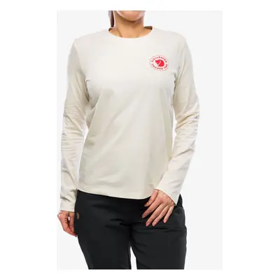 Dámské tričko s dlouhým rukávem Fjallraven Logo T-shirt L/S W - chalk white