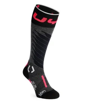 Dámské ponožky UYN Ski One Merino Socks - anthracite/pink