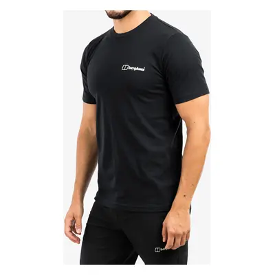 Tričko s potiskem Berghaus Mont Blanc MTN S/S Tee - am black/black