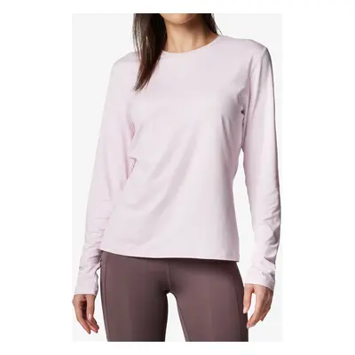 Dámská mikina Columbia Sloan Ridge Graphic L/S - pink dawn heather/linear drift