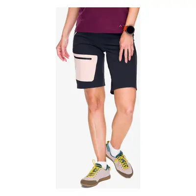 Turistické kraťasy dámské Vaude Badile Shorts - black/soft rose