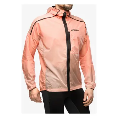 Bunda na běhání adidas TERREX Agravic Windweave Windbreaker - semi impact orange