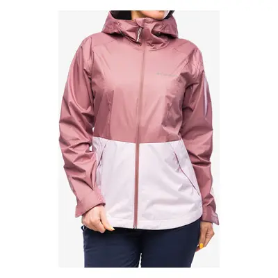 Dámská bunda do deště Columbia Inner Limits III Jacket - fig/pink dawn