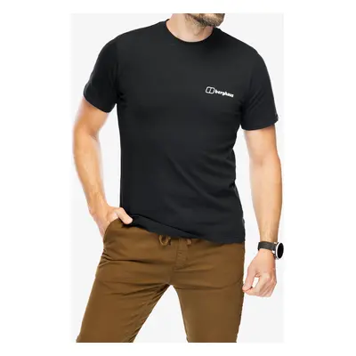 Bavlněné tričko Berghaus Mtn Silhouette SS Tee - black/black