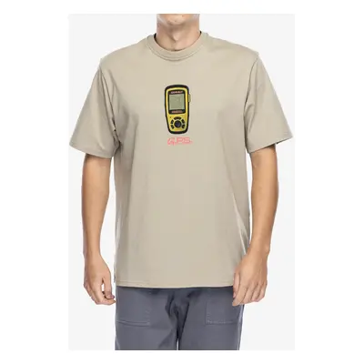 Bavlněné tričko Gramicci Gps Tee - smoky sand