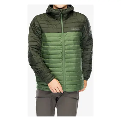 Zateplená bunda Columbia Silver Falls II Hooded Jacket - canteen/greenscape