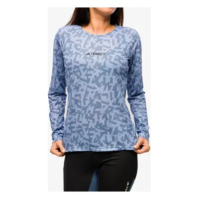 Mikina na běhání dámská adidas TERREX Trail Running Longsleeve - blue dawn/wonder steel