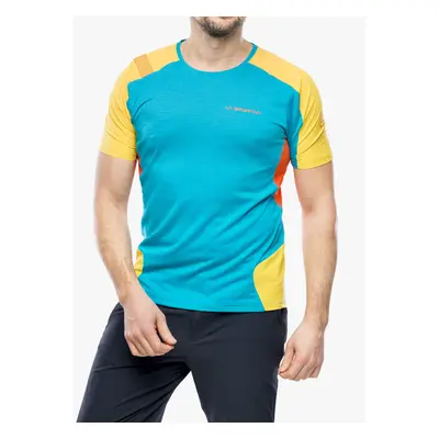 Rychleschnoucí triko La Sportiva Compass T-Shirt - tropic blue/bamboo