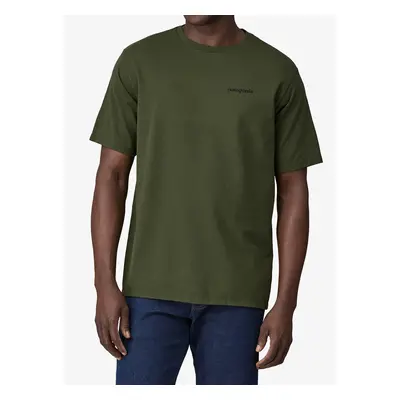 Bavlněné tričko Patagonia P-6 Logo Responsibili-Tee - torrey pine green