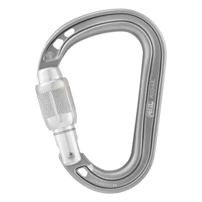 Horolezecká karabina Petzl Rocha Screw-Lock - light grey