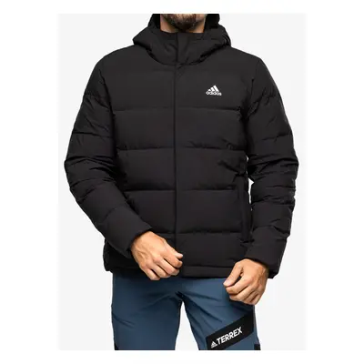 Péřová bunda adidas Helionic Hooded Jacket - black