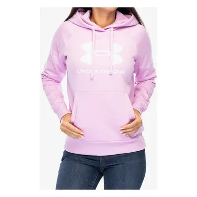 Dámská mikina Under Armour Rival Fleece Big Logo Hoody - stellar pink/white