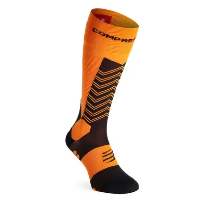 Skialpové ponožky Compressport Ski Mountaineering Full Socks - autumn glory/black