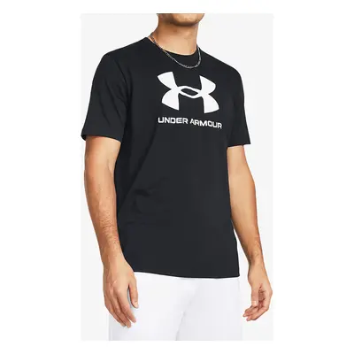 Bavlněné tričko Under Armour UA Logo Short Sleeve - black/white