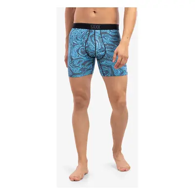 Boxerky Saxx Quest Boxer Brief Fly - malibu ripple effect