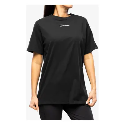 Dámské tričko s potiskem Berghaus Boyfriend Buttermere Ss Tee - black/black